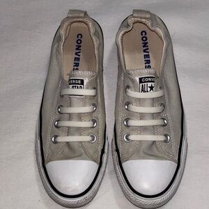 Women’s Converse Light Gray Canvas Sneakers